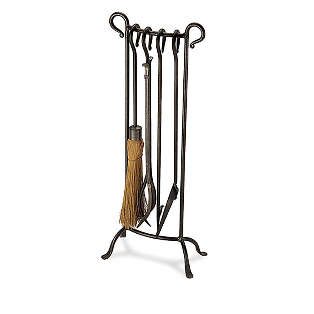 Bowed Fireplace Tool Set, Vintage Iron