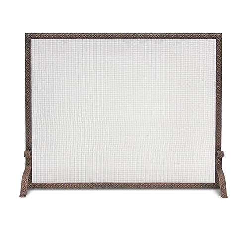 Ballard Embossed Single Panel Screen, Bronze