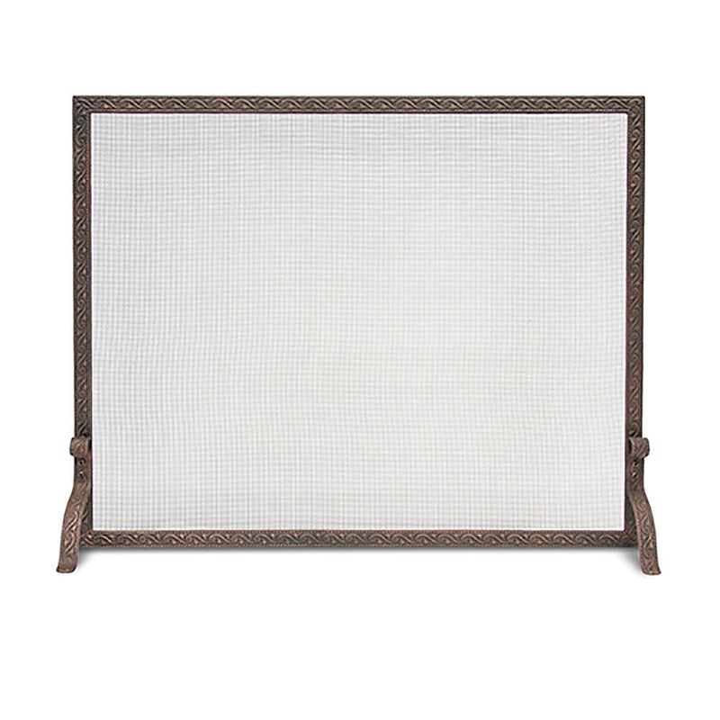 Ballard Embossed Single Panel Screen, Bronze