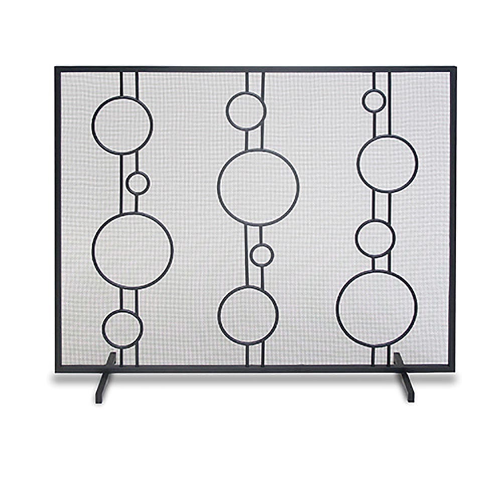 Luna Fireplace Screen, Matte Black