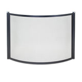 Metro Bowed Screen, Black & Polished Nickel