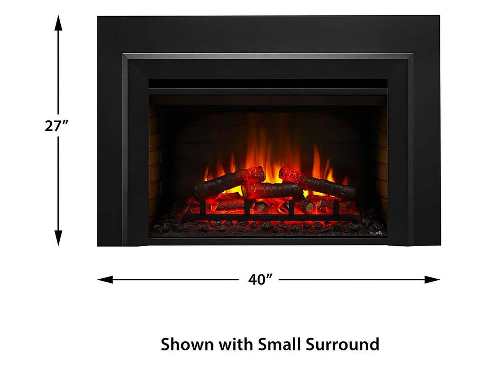 SimpliFire 30-In Electric Fireplace Insert