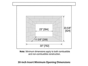 SimpliFire 30-In Electric Fireplace Insert