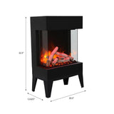 Amantii TruView Cube Freestanding Electric Stove Heater