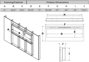 Dimplex Synergy 50-In Electric Fireplace - BLF50