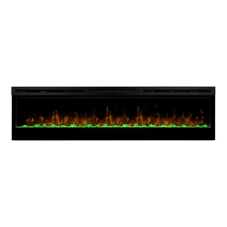 Dimplex-BLF7451-Black-Glass-Media-Green-Embers-Orange-Flames-Closeup