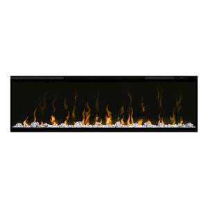 Dimplex-XLF50-Black-Glass-Media-White-Embers-Orange-Flames-Closeup