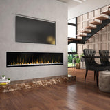 Dimplex-XLF74-Black-Glass-Media-White-Embers-Orange-Flames-Dining-Room