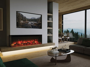 Modern 3-Sided Electric Fireplace EX150