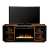 Arlo Electric Fireplace TV Stand in Walnut - 26" Multi-Fire XHD Firebox w/