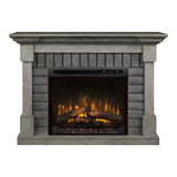 Royce Electric Fireplace Mantel Package in Smoke Stack Grey - 28" Multi-Fire XHD Firebox w/