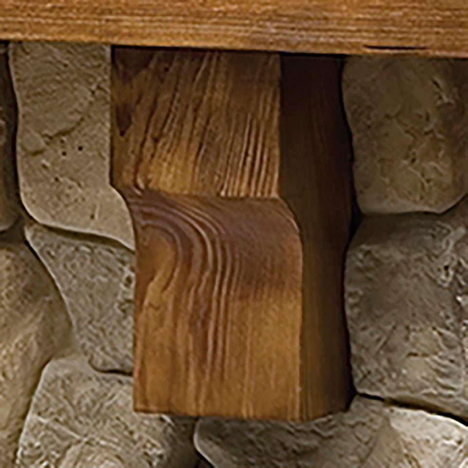 Fieldstone Rustic Electric Fireplace Mantel Package