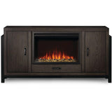 Franklin Electric Fireplace TV Stand in Weathered Oak