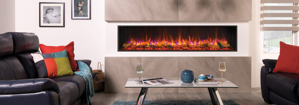 Modern Built-In Electric Fireplace E195