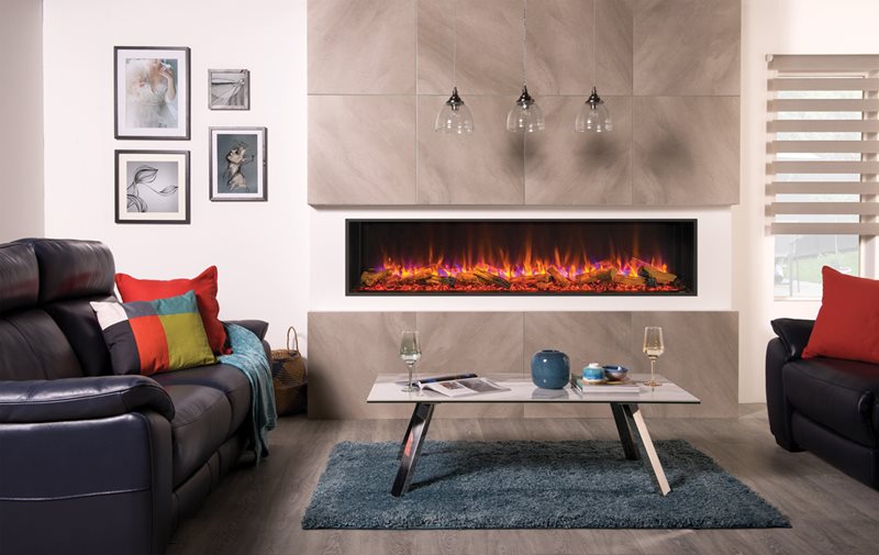 Modern Built-In Electric Fireplace E195