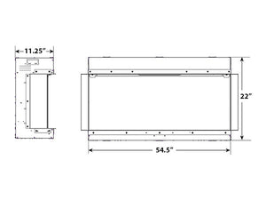 SimpliFire Scion Trinity Linear Electric Fireplace Package