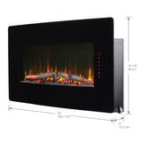 Winslow 42-In Wall Mount Electric Fireplace