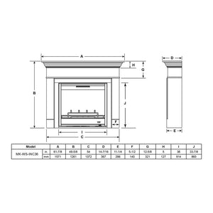 SimpliFire 36-in Inception Firebox