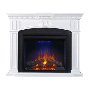 Taylor Electric Fireplace Mantel Package in White- NEFP33-0214W