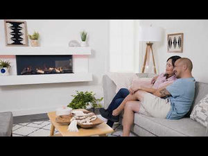 SimpliFire Format Floating Mantel Wall Mount Electric Fireplace