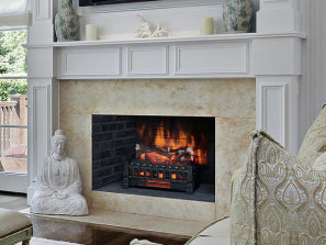 SimpliFire Format Floating Mantel Wall Mount Electric Fireplace