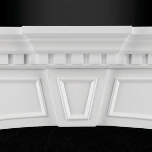 Taylor Electric Fireplace Mantel Package in White- NEFP33-0214W